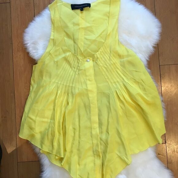 Alexander Wang Yellow Tank Blouse #7 - Picture 1 of 4